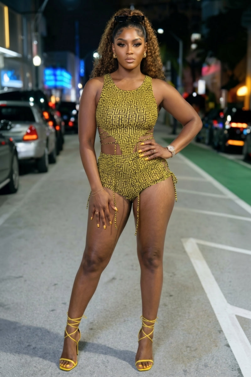 Bumble Bee Short Set