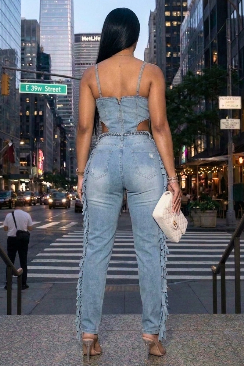 Pretty Reckless Denim Jumpsuit