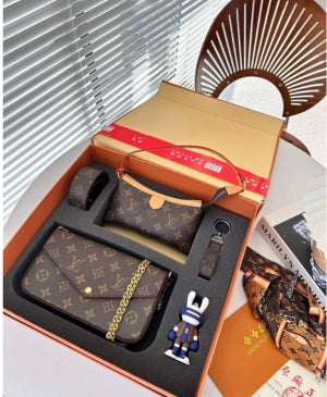 Inspired LV “Purse & Belt” Gift Set