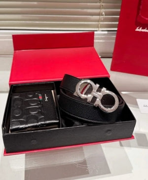 Men Ferragamo “Belt & Wallet” Gift Set