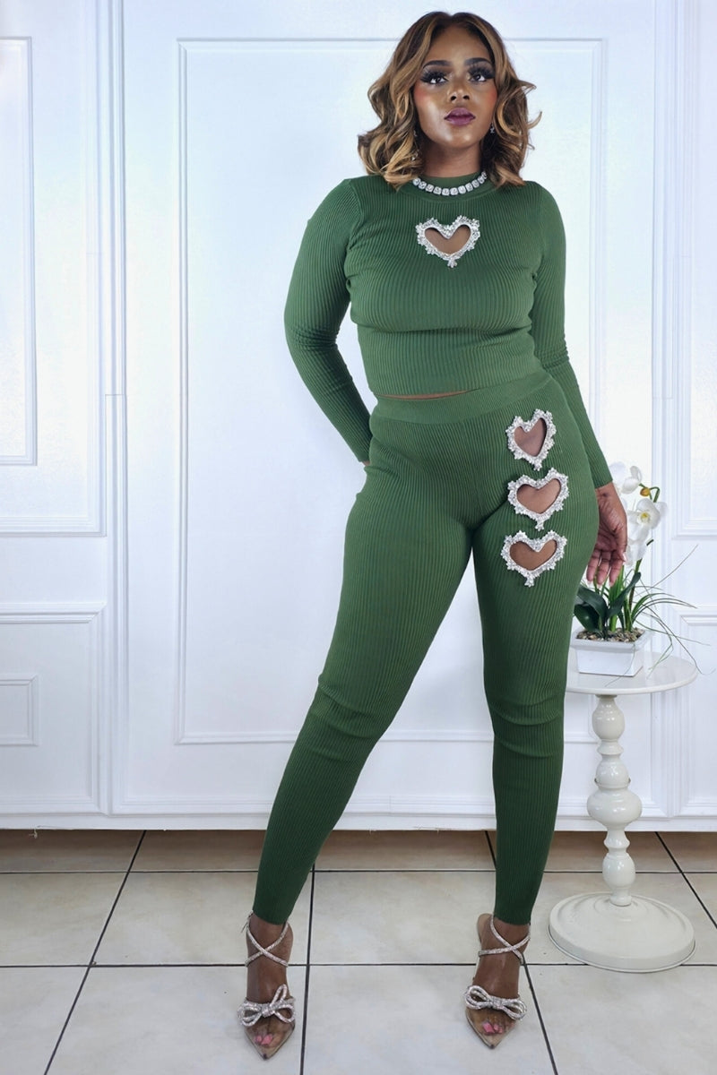 Emerald Heartbreaker Set - Green