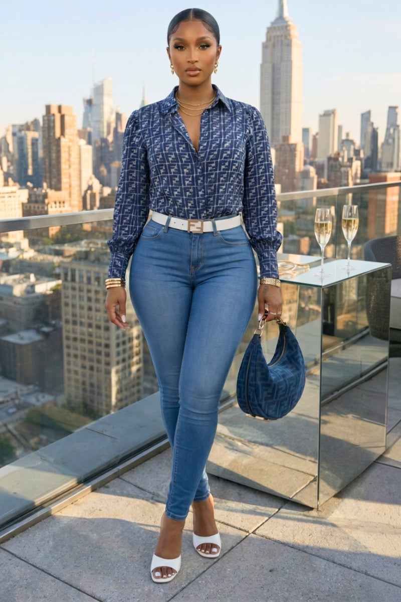 Truly Amazing Blouse - Blue