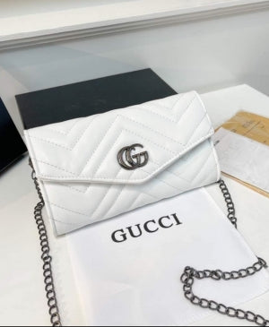 Inspired White Gucci Purse