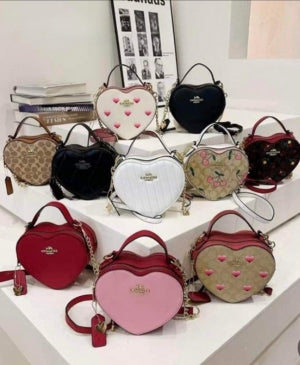 Inspired Coach Heart-Shaped Purse