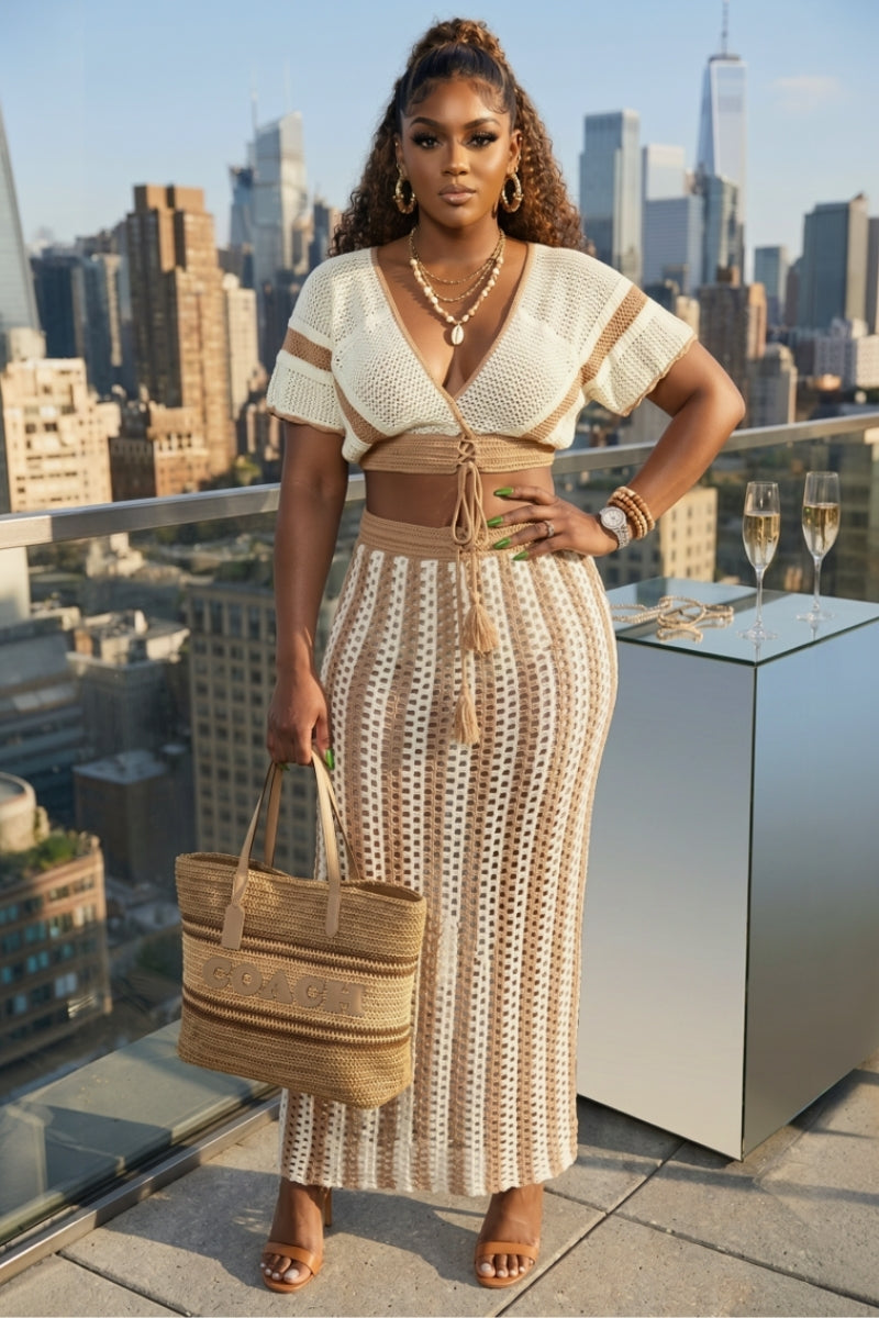 Take A Risk Skirt Set